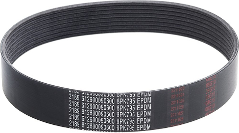 WD615 E2 WP10 SERIES V-RIBBED BELT 8PK795 - PART NUMBER 612600090600, ESTIMATED VOLUME: 0.000099375CBM