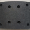 SHACMAN HANDE MAN7.5 9T UPPER FRONT NON-ASBESTOS BRAKE SHOE LINING 8 HOLES - PART NUMBER 81.50221.0535, ESTIMATED VOLUME: 0.000576CBM