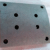 SHACMAN DELONG F3000 X3000 AUMAN DAYUN SINGLE STAGE AXLE UPPER REAR NON-ASBESTOS BRAKE SHOE LINING 8 HOLES - PART NUMBER DZ9112340062, ESTIMATED VOLUME: 0.000792CBM