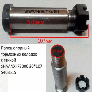 SHACMAN DELONG BRAKE SHOE PIN  L=102 D=30 - PART NUMBER 81.50212.0032, ESTIMATED VOLUME: 0.00009CBM