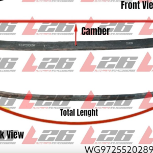 SINOTRUK HOWO REAR MAIN LEAF SPRING 25x90 - PART NUMBER WG9725520289+001