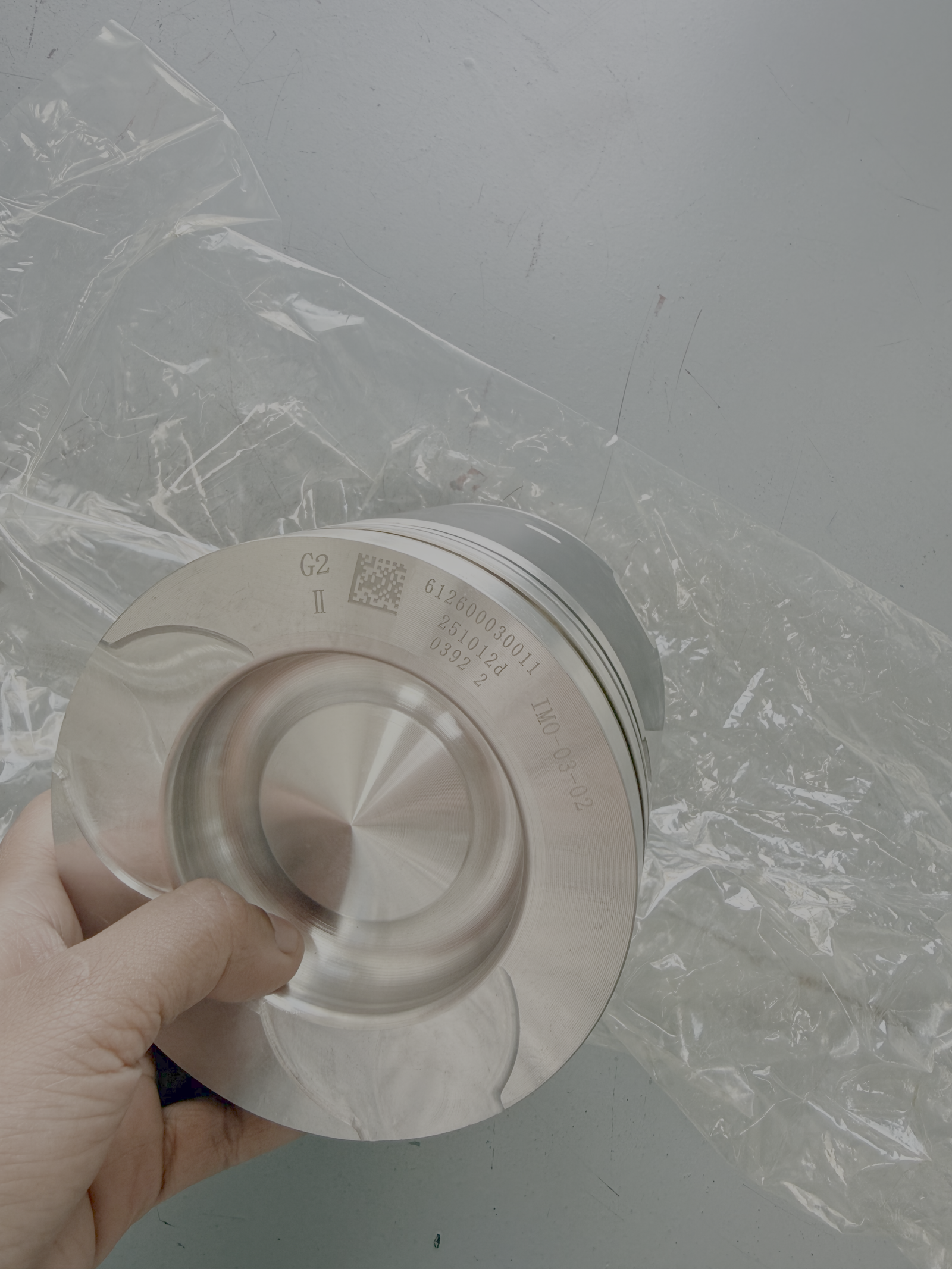 WEICHAI ENGINE PISTON G2 D=126 H=132.5 H=118 - PART NUMBER 612600030011