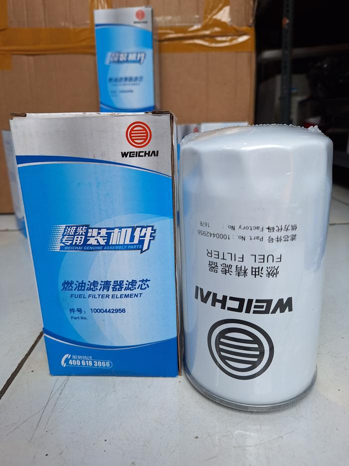 WEICHAI ENGINE WD615 WP10 WD10 WD12 SECONDARY FUEL FILTER - PART NUMBER 1000442956, ESTIMATED VOLUME: 0.001458CBM